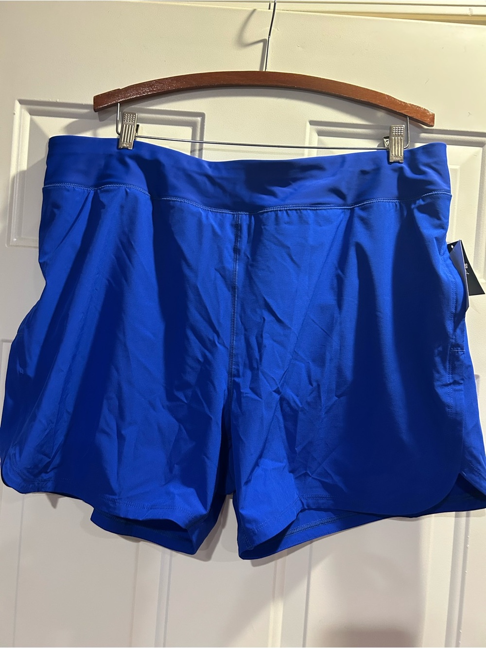 NWT Lands' End Royal Blue Swim Coverup Shorts Size XL